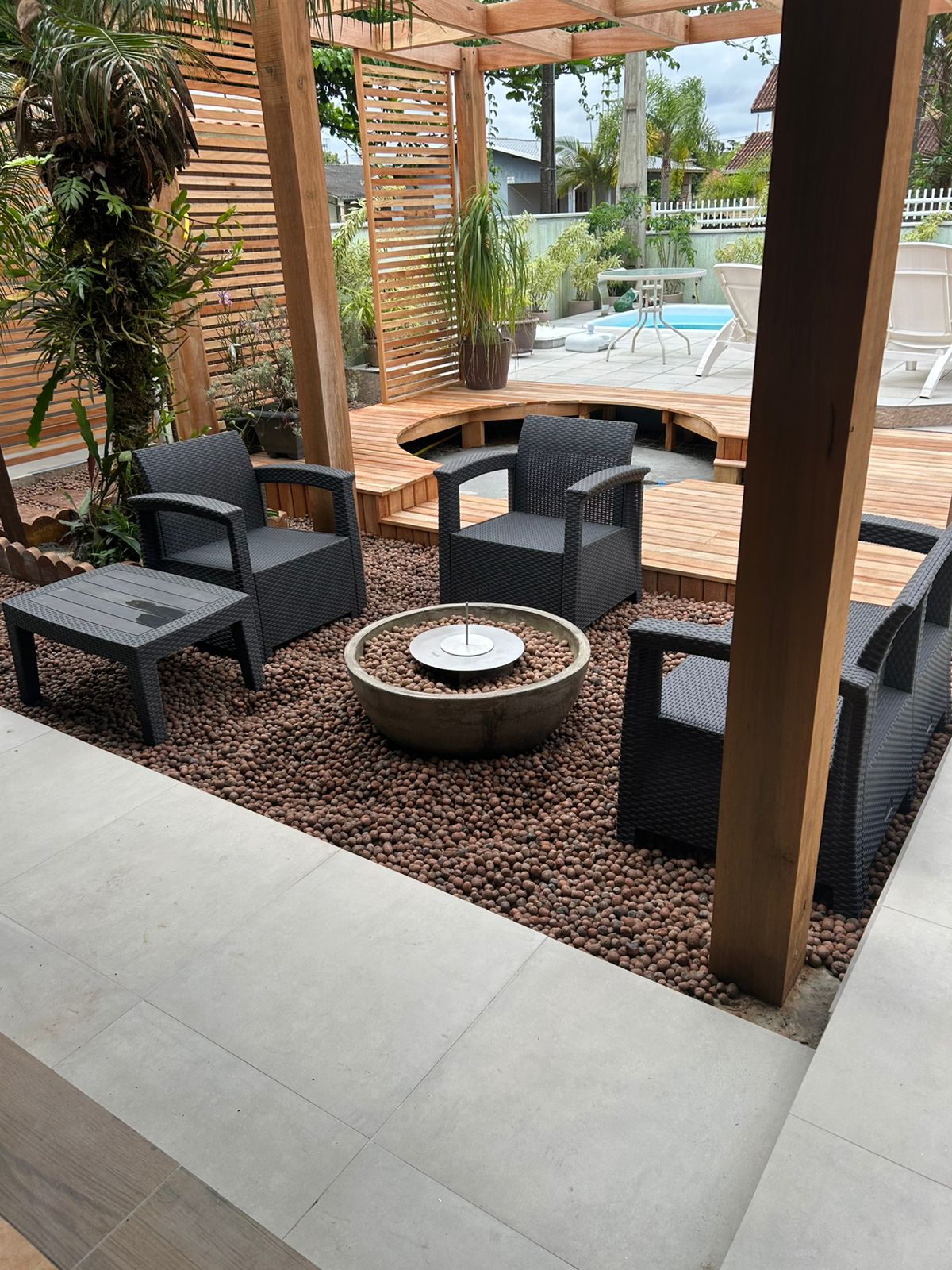 Fire Pit instalado