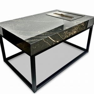 Lareira Ecológica Table Porcelanato - Queimador Slim 30